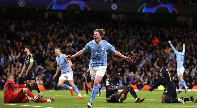 曼城连续5个赛季对阵皇马，成为欧冠历史上持续性最强的对手